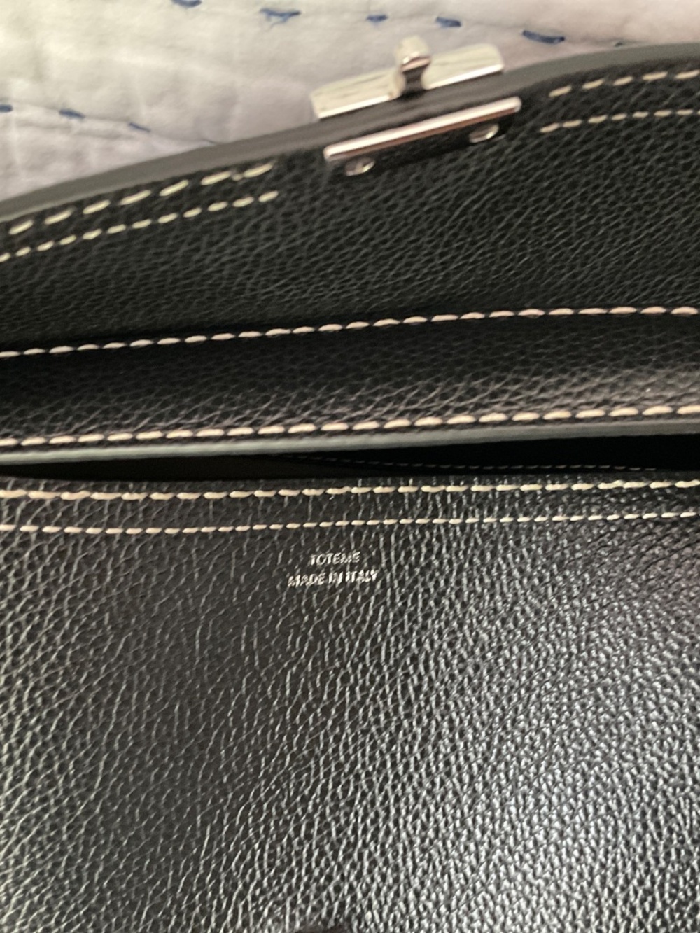 Toteme T-Lock Top Handle Bag Black - Picture 7 of 10